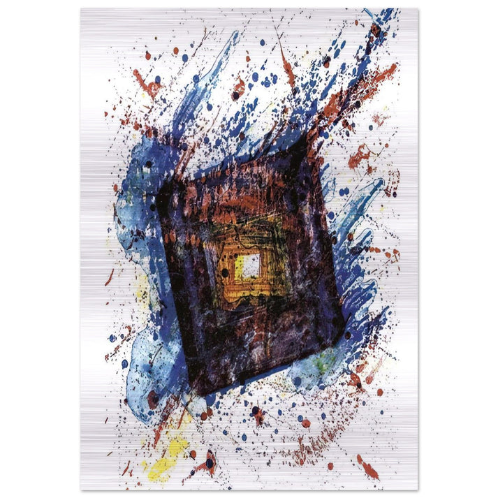 Falling Star L. L249 - Sam Francis Brushed Aluminum Print - 70x100 cm / 28x40 inches | Sam Francis Aluminum Print | Sam Francis Prints