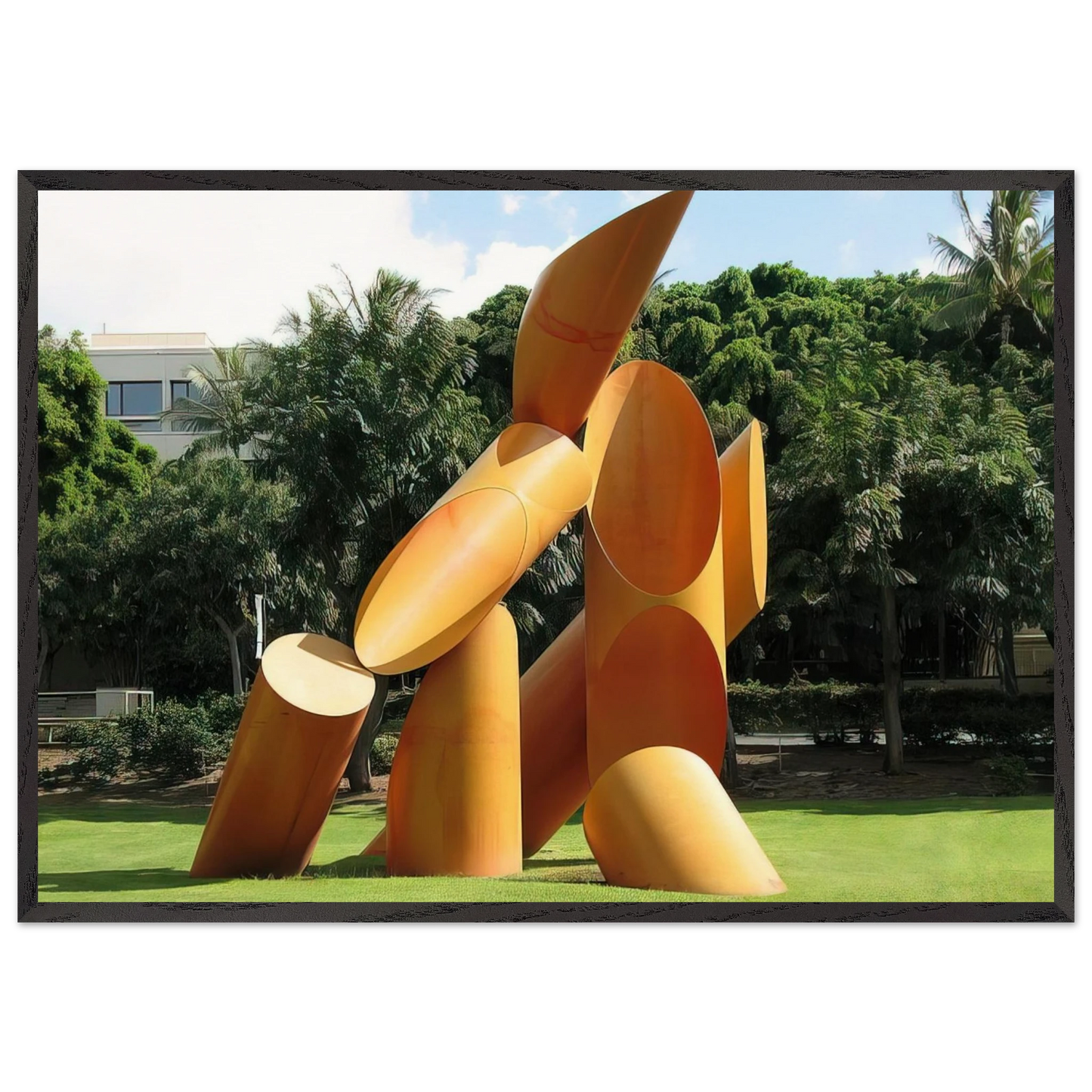 Gate of Hope - 1972 - Alexander Liberman 70x100 cm / 28x40 inches Framed Art Print – Black Wooden Frame
