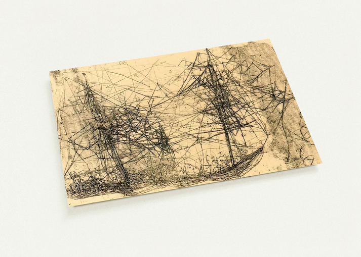 Barco - Art Informel By Wols Pack of 10 Post Cards | Wols Post Cards | A6 (10.5 x 14.8 cm) - 4.1 x 5.8 inches