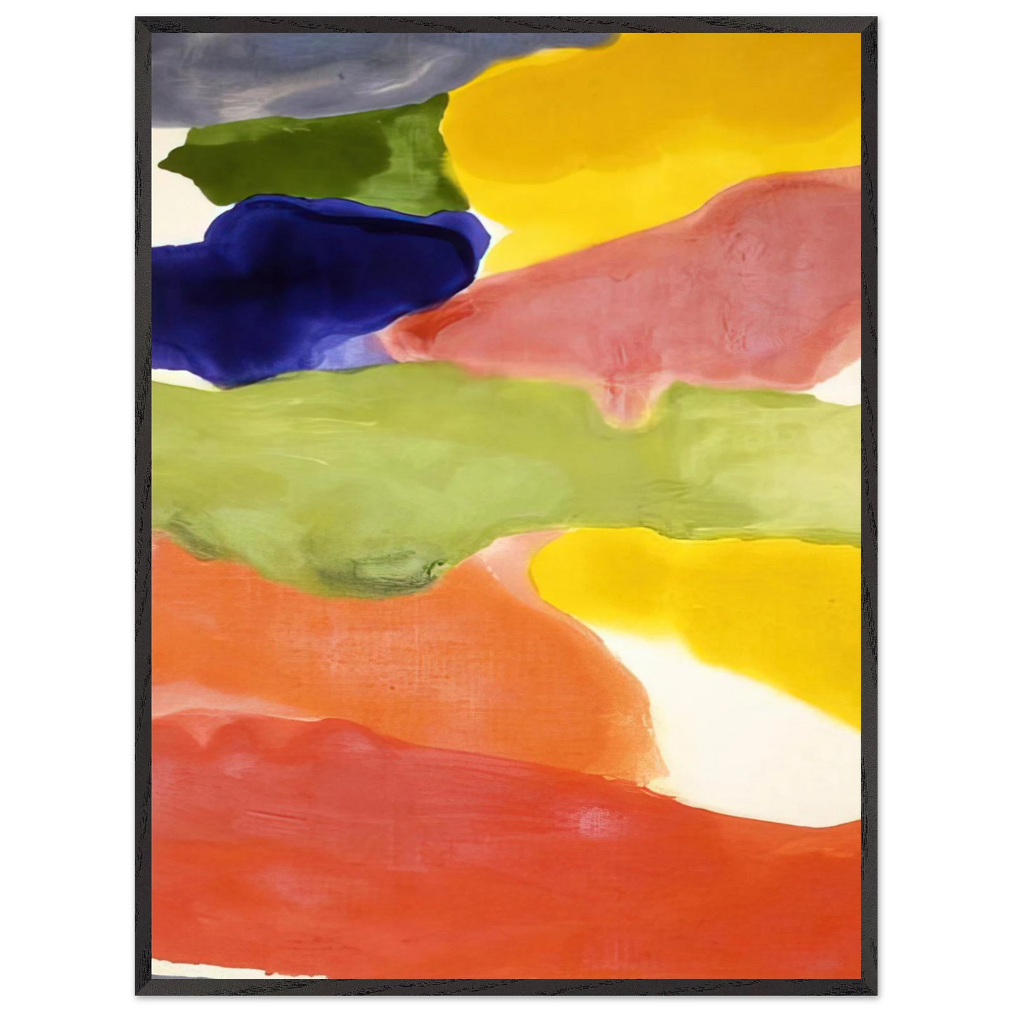 Helen Frankenthaler - Tutti-Fruitti - 1966 Wall art - A3 (29.7 x 42 cm) - Premium Wooden Framed Poster With Fine Art Paper-canvas - Wood frame