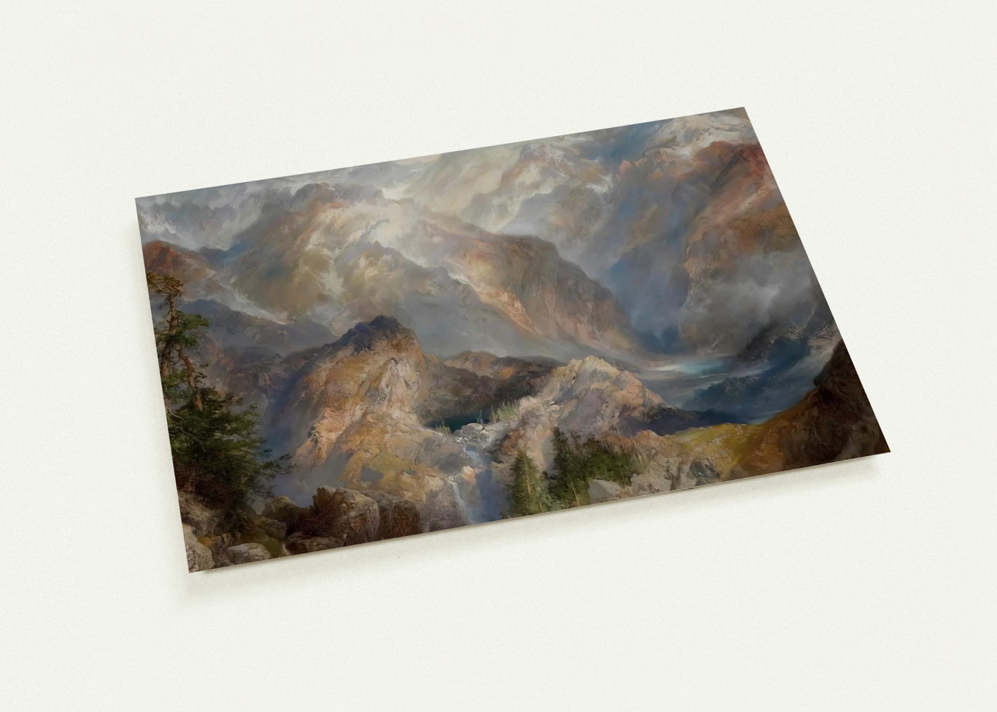 Morning in the Sierras, Nevada By Thomas Moran Pack of 10 Post Cards | Thomas Moran Post Cards | A6 (10.5 x 14.8 cm) - 4.1 x 5.8 inches
