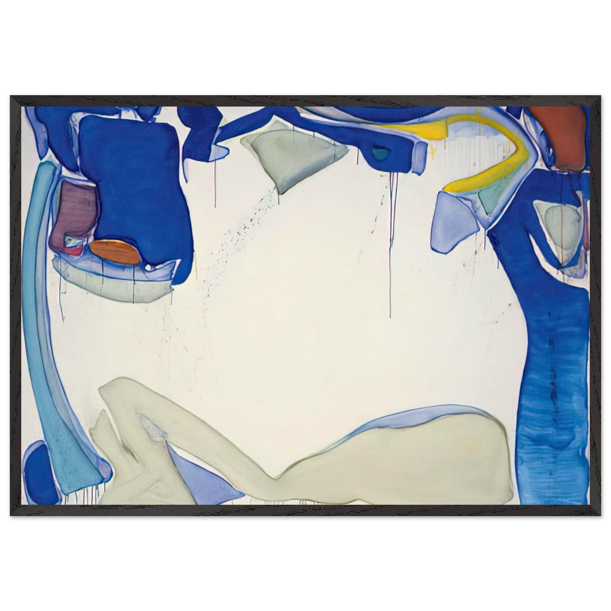 Mantis - Sam Francis 70x100 cm / 28x40 inches Framed Art Print – Black Wooden Frame