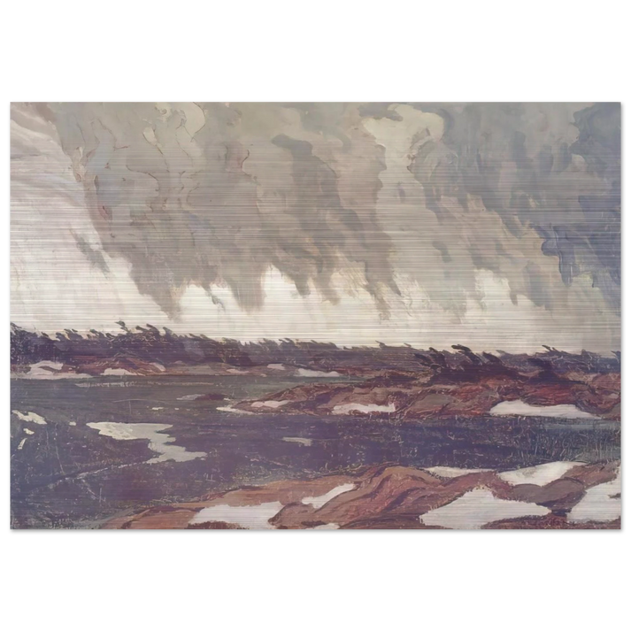 March Storm, Georgian Bay - 1920 - A.Y. Jackson Brushed Aluminum Print - 70x100 cm / 28x40 inches | A.Y. Jackson Aluminum Print | A.Y. Jackson Prints