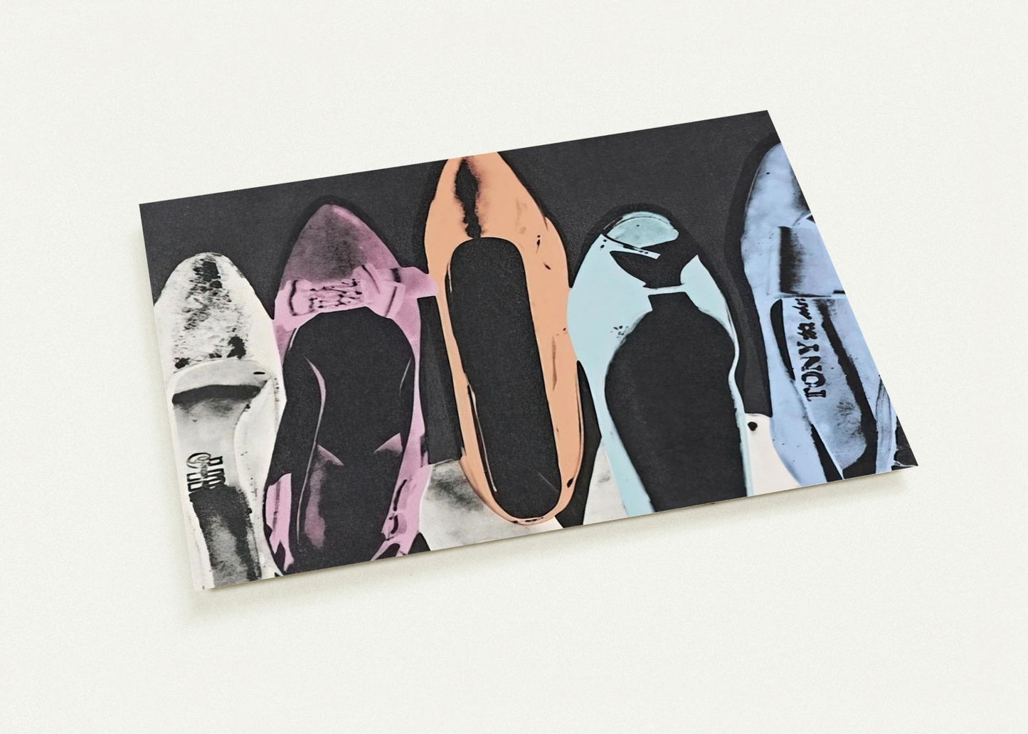 Diamond Dust Shoes By Andy Warhol Pack of 10 Post Cards | Andy Warhol Post Cards | A6 (10.5 x 14.8 cm) - 4.1 x 5.8 inches
