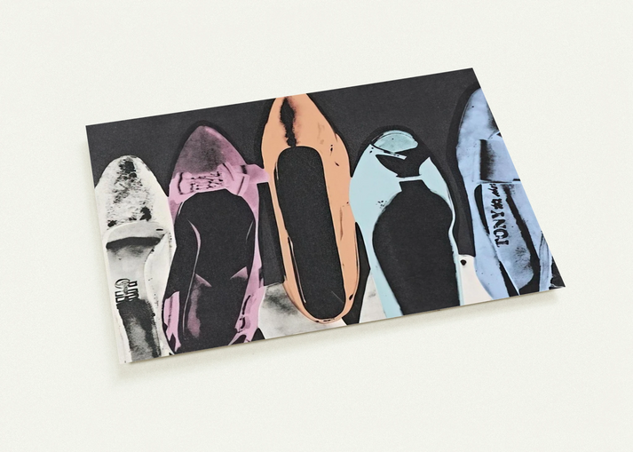Diamond Dust Shoes By Andy Warhol Pack of 10 Post Cards | Andy Warhol Post Cards | A6 (10.5 x 14.8 cm) - 4.1 x 5.8 inches