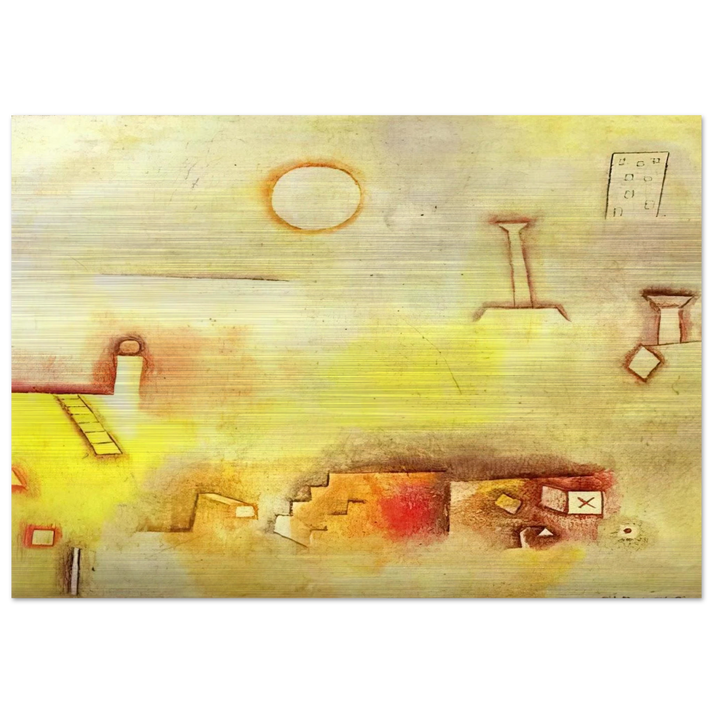 RECONSTRUCTING 1926 - Paul Klee Brushed Aluminum Print - 70x100 cm / 28x40 inches | Paul Klee Aluminum Print | Paul Klee Prints