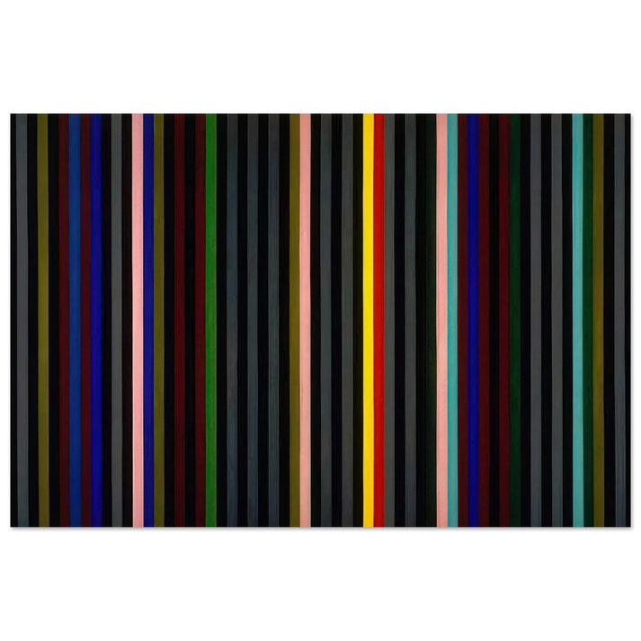 Black Grey Beat - 1964 - Gene Davis Art Prints - 100x150 cm / 40x60″ inches | Gene Davis Poster | Gene Davis Prints