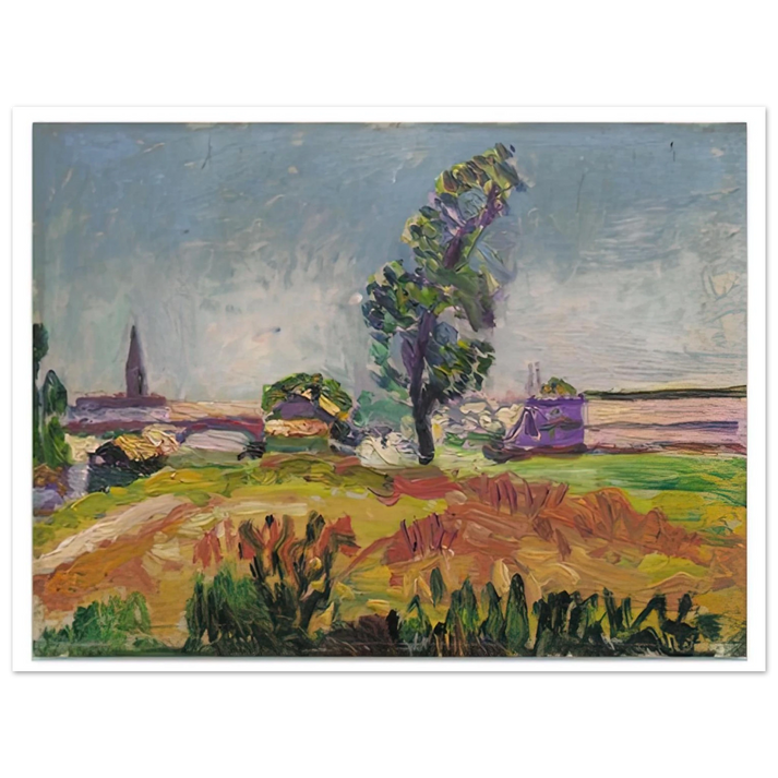 Henri Matisse - PAYSAGE DES ENVIRONS DE TOULOUSE LE PONT DES DEMOISELLES 1898 75x100 cm / 30x40inches Fine Art Poster