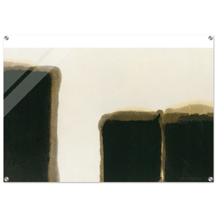 Burnt Umber Ultramarine I - 1981 - Yun Hyong-keun Acrylic Print - 70x100 cm / 28x40″ inches | Yun Hyong-keun Wall Art | Yun Hyong-keun Prints