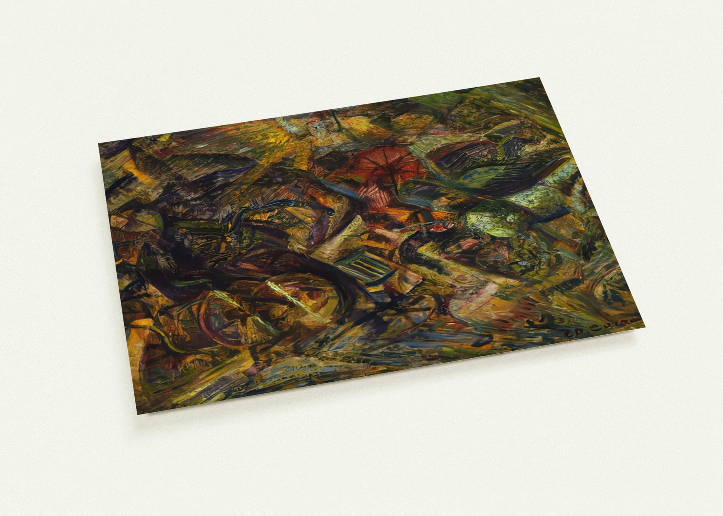 JOLTS OF A CAB 1911 By Carlo Carra Pack of 10 Post Cards | Carlo Carra Post Cards | A6 (10.5 x 14.8 cm) - 4.1 x 5.8 inches