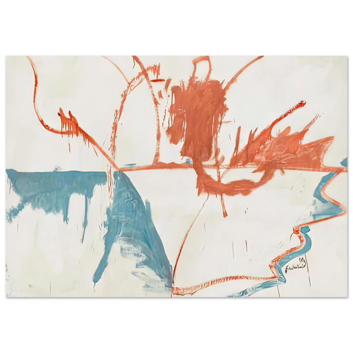 Helen Frankenthaler - French Horizon, 1958- Wall Art - 28x40 inches / 70x70 cm - Canvas (Imperial)-canvas - -