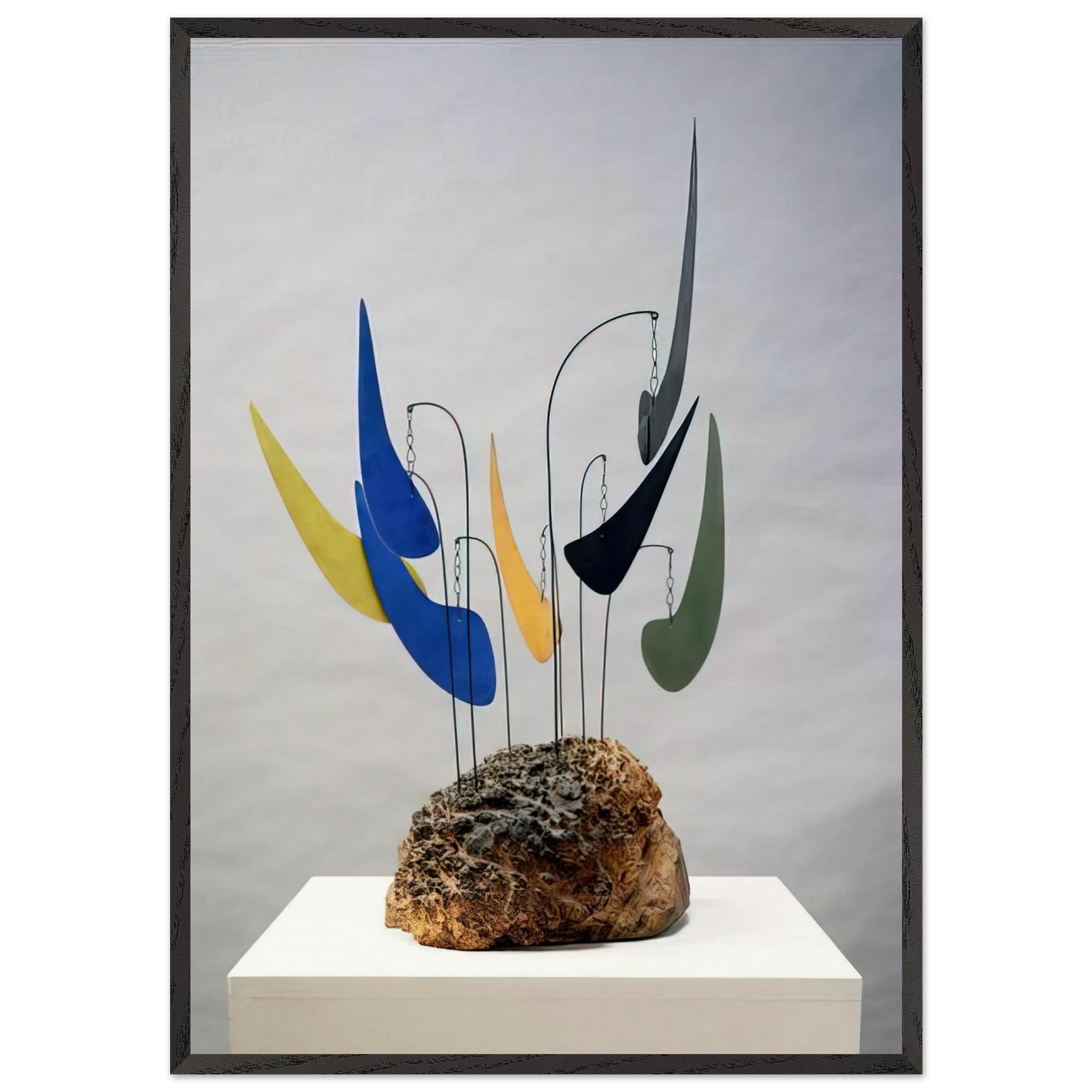MYRTLE BURL 1941 - Alexander Calder 70x100 cm / 28x40 inches Framed Art Print – Black Wooden Frame