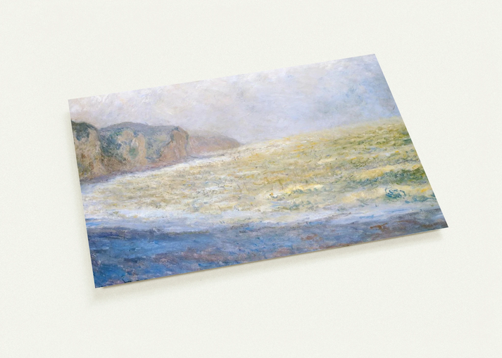 Cliff at Pourville By claude monet Pack of 10 Post Cards | claude monet Post Cards | A6 (10.5 x 14.8 cm) - 4.1 x 5.8 inches