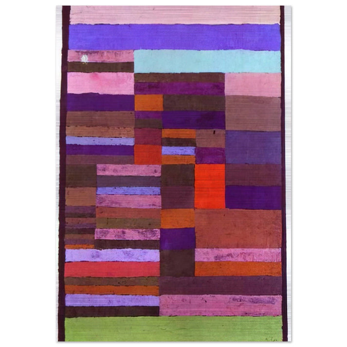 INDIVIDUALIZED ALTIMETRY OF STRIPES 1930 - Paul Klee Brushed Aluminum Print - 70x100 cm / 28x40 inches | Paul Klee Aluminum Print | Paul Klee Prints