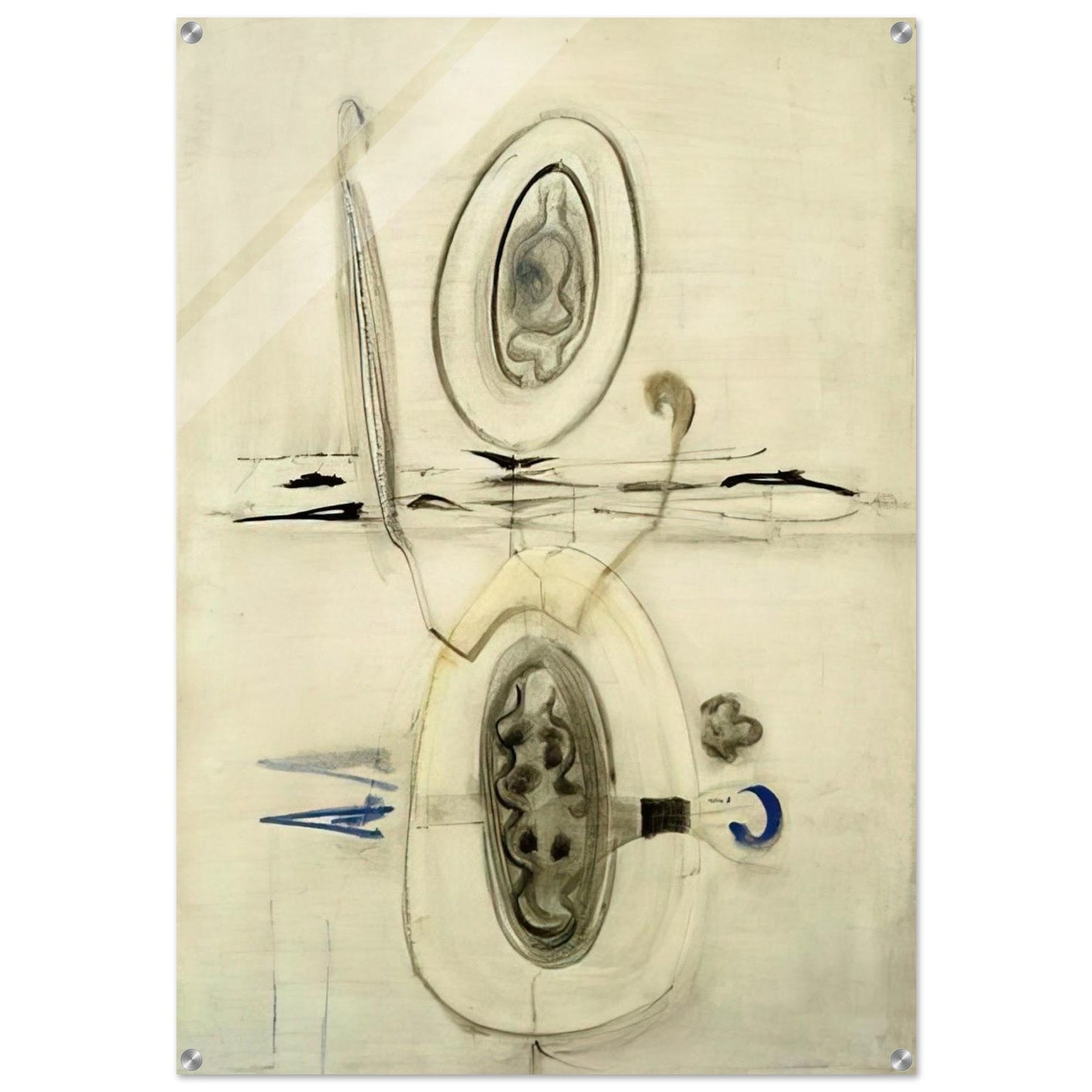 Untitled - 1940 - Mark Rothko Acrylic Print - 70x100 cm / 28x40″ inches | Mark Rothko Wall Art | Mark Rothko Prints