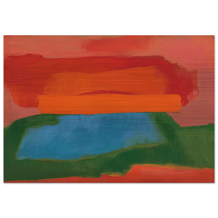 NUMBER 2 1967 - Esteban Vicente Brushed Aluminum Print - 70x100 cm / 28x40 inches | Esteban Vicente Aluminum Print | Esteban Vicente Prints