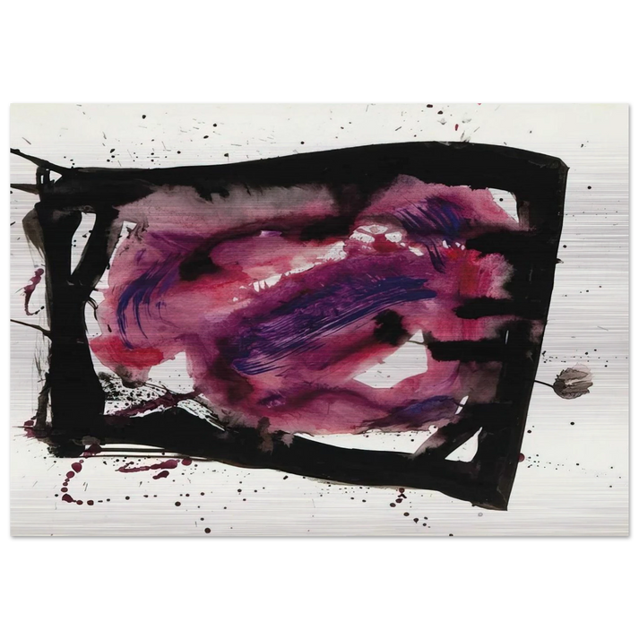 Untitled SF72-1009 - Sam Francis Brushed Aluminum Print - 70x100 cm / 28x40 inches | Sam Francis Aluminum Print | Sam Francis Prints