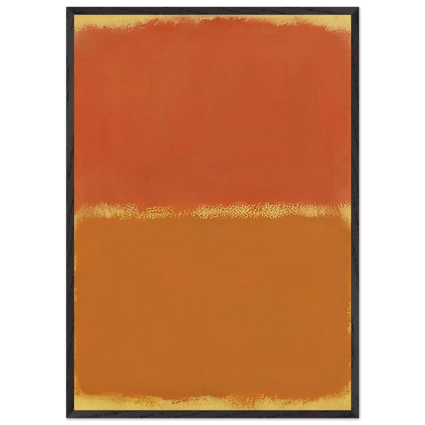 Orange Red Orange - 1961 - Mark Rothko 70x100 cm / 28x40 inches Framed Art Print – Black Wooden Frame