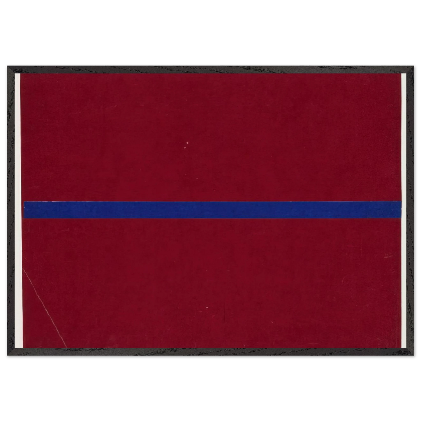 Blue and Red from the series Line Form Color - Ellsworth Kelly 70x100 cm / 28x40 inches Framed Art Print – Black Wooden Frame