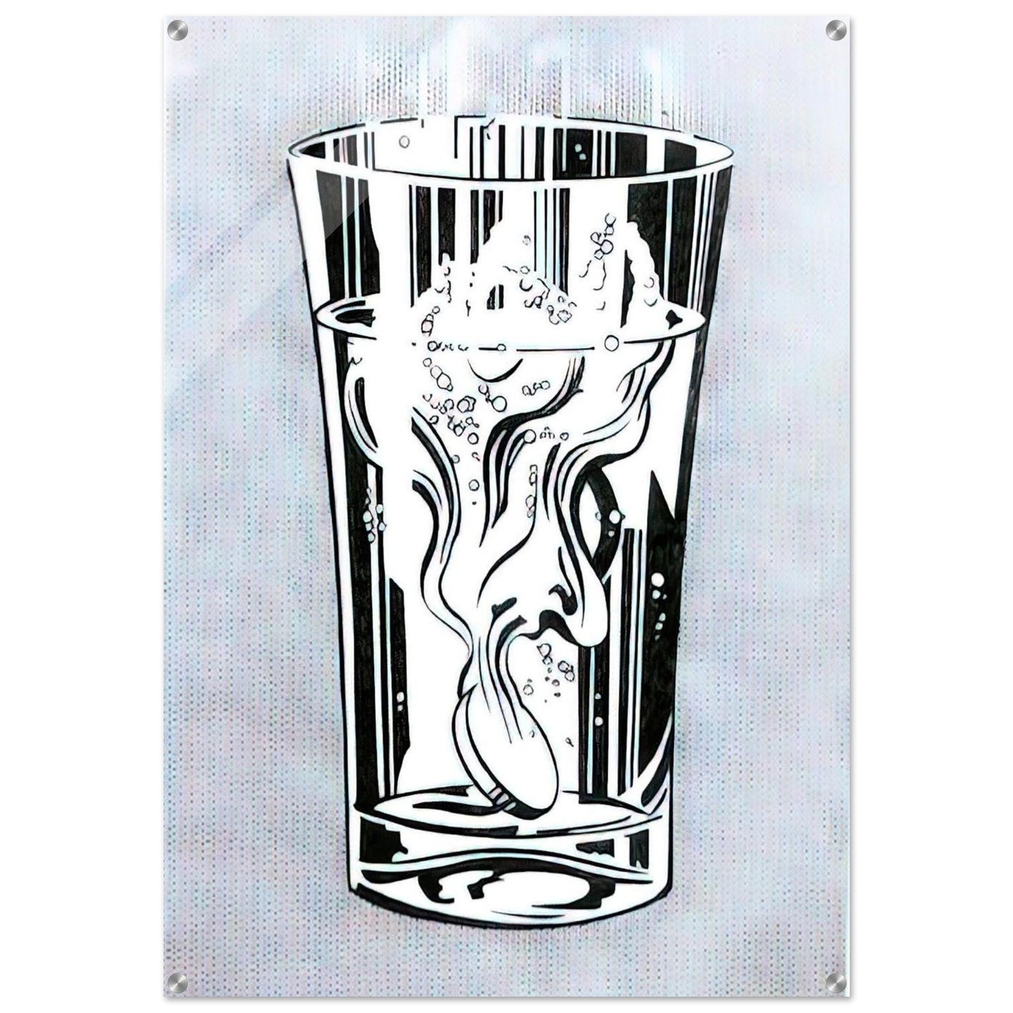 ALKA SELTZER 1966 - Roy Lichtenstein Acrylic Print - 70x100 cm / 28x40″ inches | Roy Lichtenstein Wall Art | Roy Lichtenstein Prints