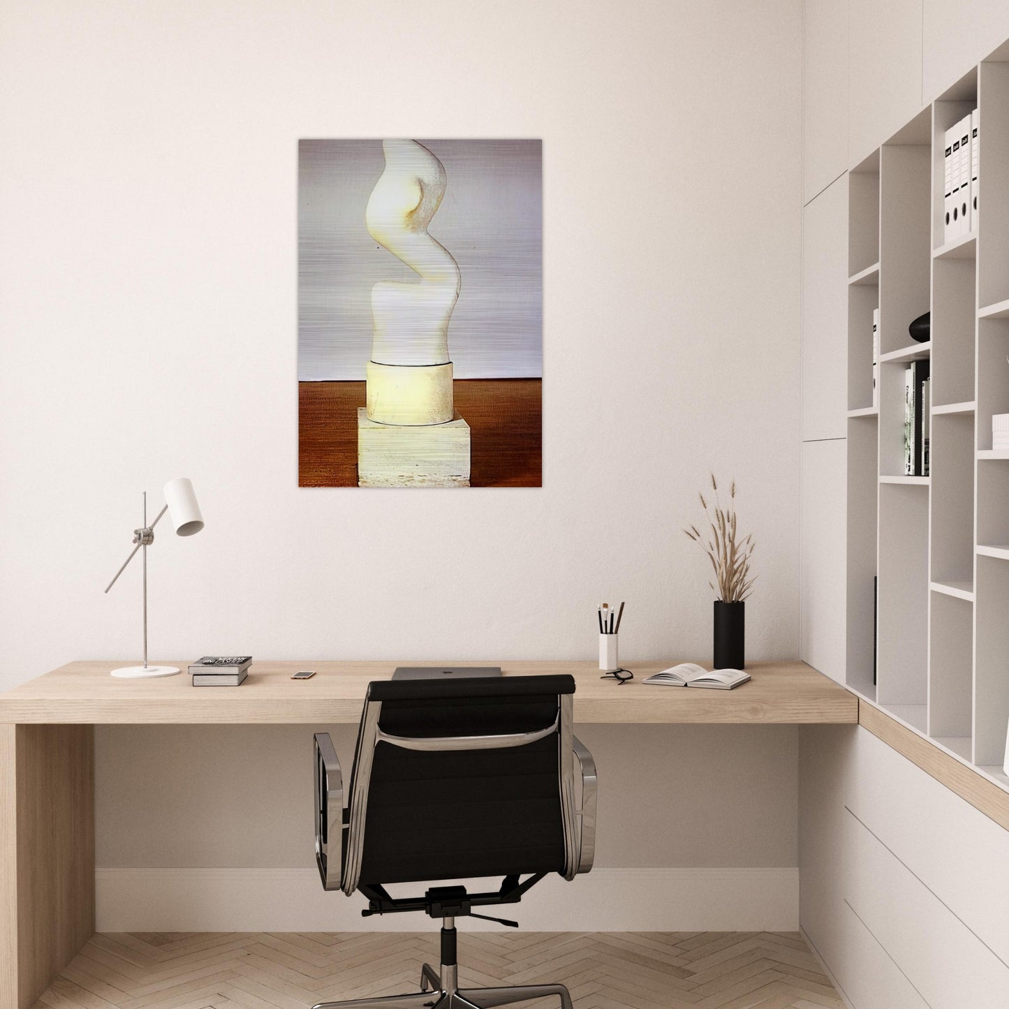 Rising Up S elevant - Jean Arp Brushed Aluminum Print - 70x100 cm / 28x40 inches | Jean Arp Aluminum Print | Jean Arp Prints