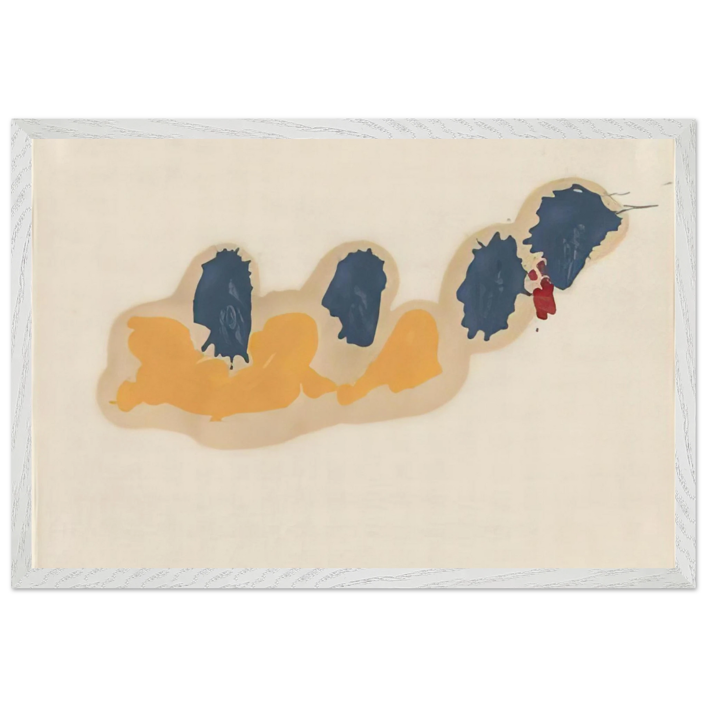 Helen Frankenthaler - April IV - 1960 Wall art - A3 (29.7 x 42 cm) - Premium Wooden Framed Poster With Fine Art Paper-canvas - Wood frame