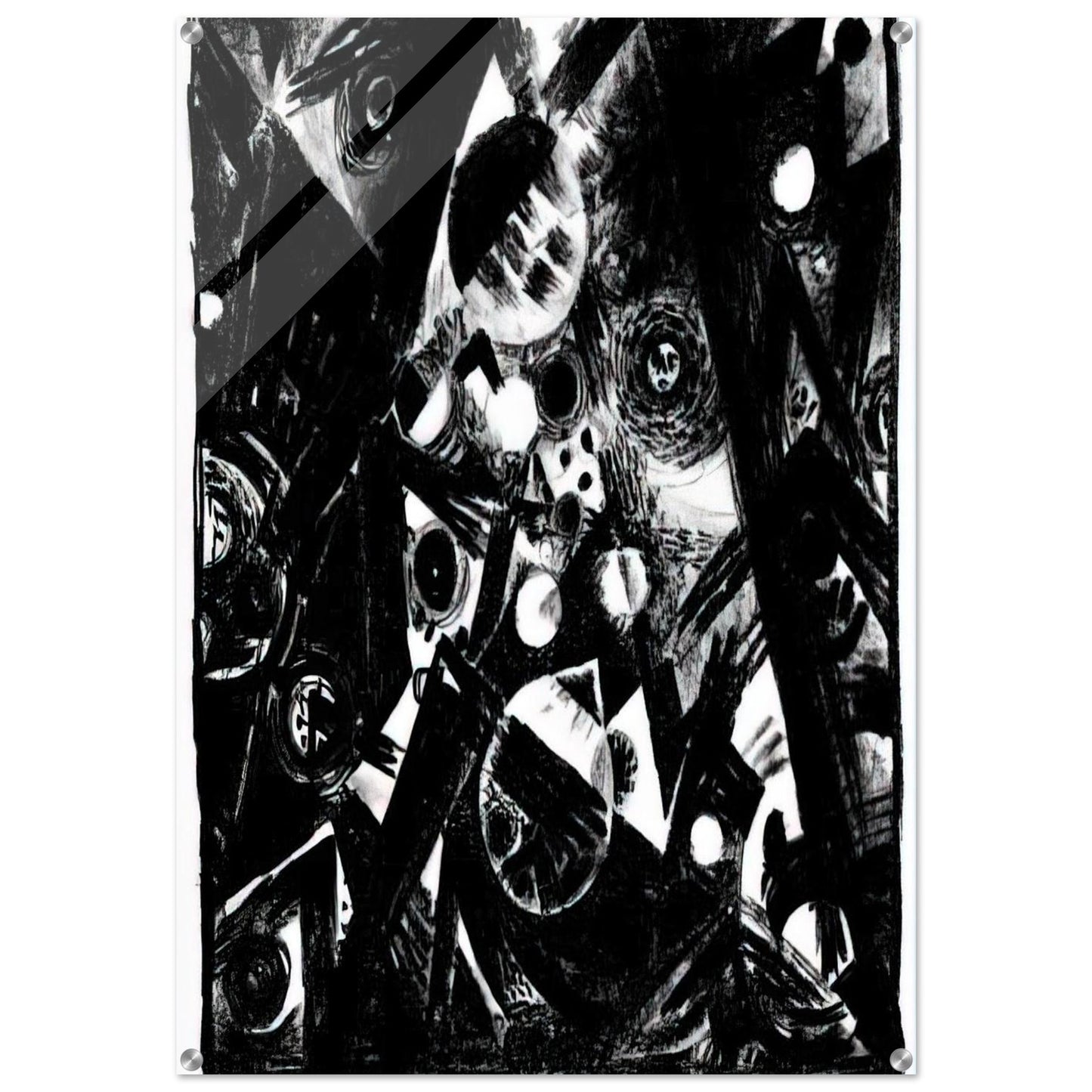Komposition - 1919 - Johannes Itten Acrylic Print - 70x100 cm / 28x40″ inches | Johannes Itten Wall Art | Johannes Itten Prints