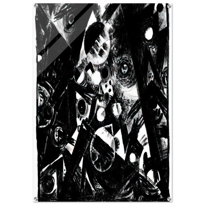 Komposition - 1919 - Johannes Itten Acrylic Print - 70x100 cm / 28x40″ inches | Johannes Itten Wall Art | Johannes Itten Prints