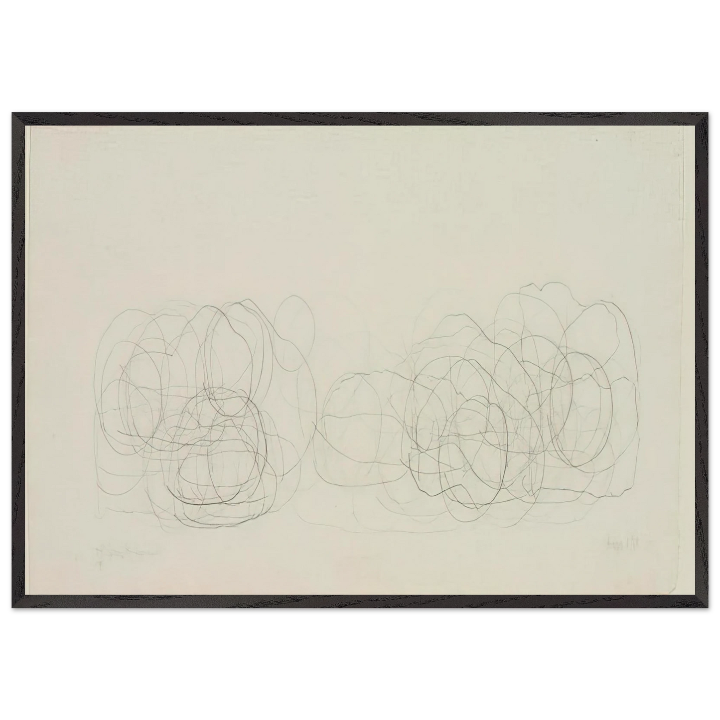 7R15 Where RRyoanji - 1983 - John Cage 70x100 cm / 28x40 inches Framed Art Print – Black Wooden Frame