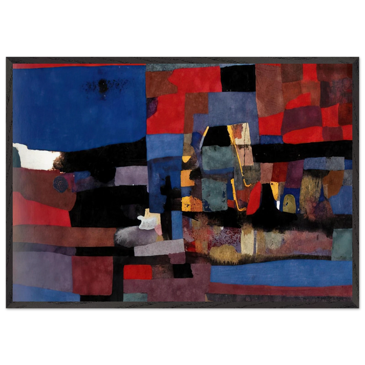 Untitled - 1952 N2 - Alberto Burri 70x100 cm / 28x40 inches Framed Art Print – Black Wooden Frame
