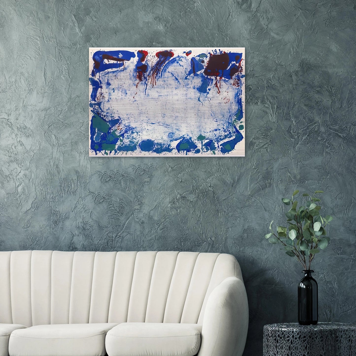 Happy Death Stone - Sam Francis Brushed Aluminum Print - 70x100 cm / 28x40 inches | Sam Francis Aluminum Print | Sam Francis Prints