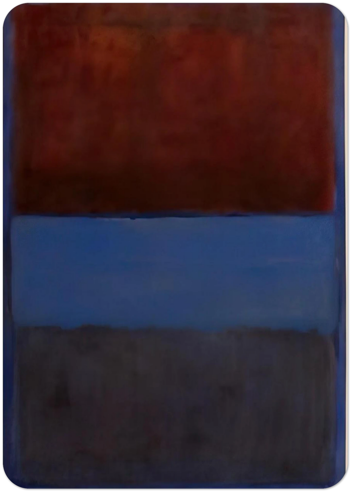 No.61 Rust and Blue - 1953 By Mark Rothko Pack of 10 Post Cards | Mark Rothko Post Cards | A6 (10.5 x 14.8 cm) - 4.1 x 5.8 inches
