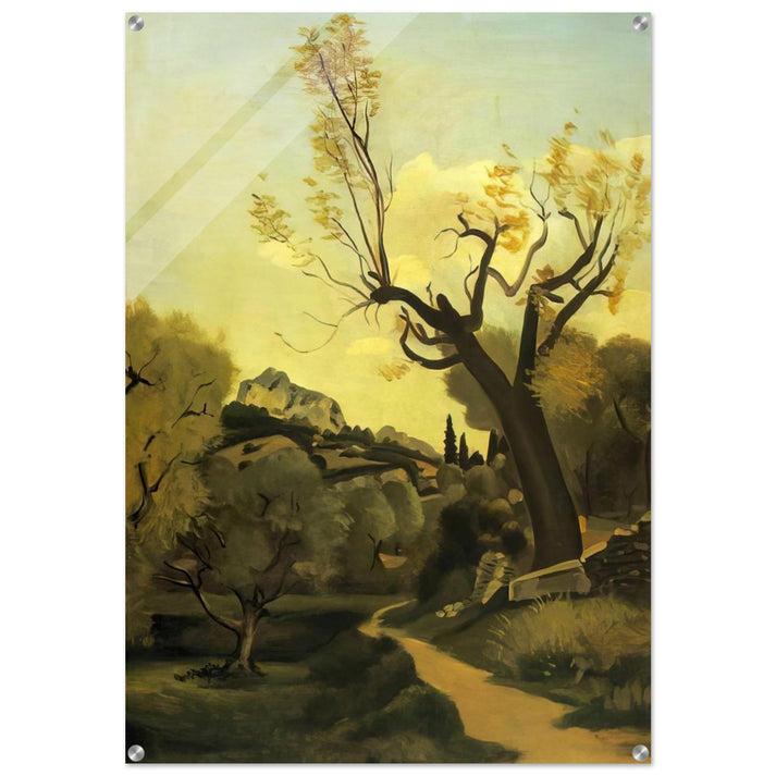 THE ROAD AND THE TREE - Andre Derain Acrylic Print - 70x100 cm / 28x40″ inches | Andre Derain Wall Art | Andre Derain Prints