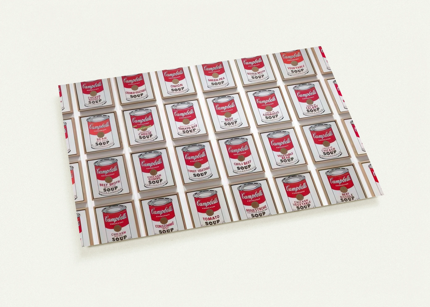 Campbell's Soup Cans By Andy Warhol Pack of 10 Post Cards | Andy Warhol Post Cards | A6 (10.5 x 14.8 cm) - 4.1 x 5.8 inches