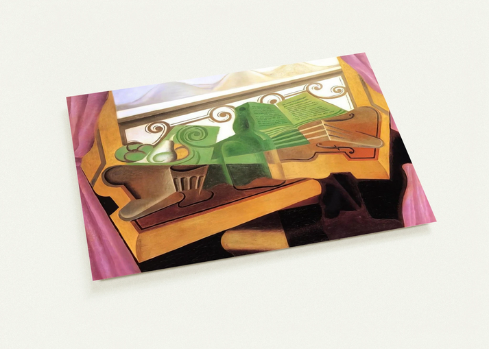 OPEN WINDOW WITH HILLS 1923 By Juan Gris Pack of 10 Post Cards | Juan Gris Post Cards | A6 (10.5 x 14.8 cm) - 4.1 x 5.8 inches