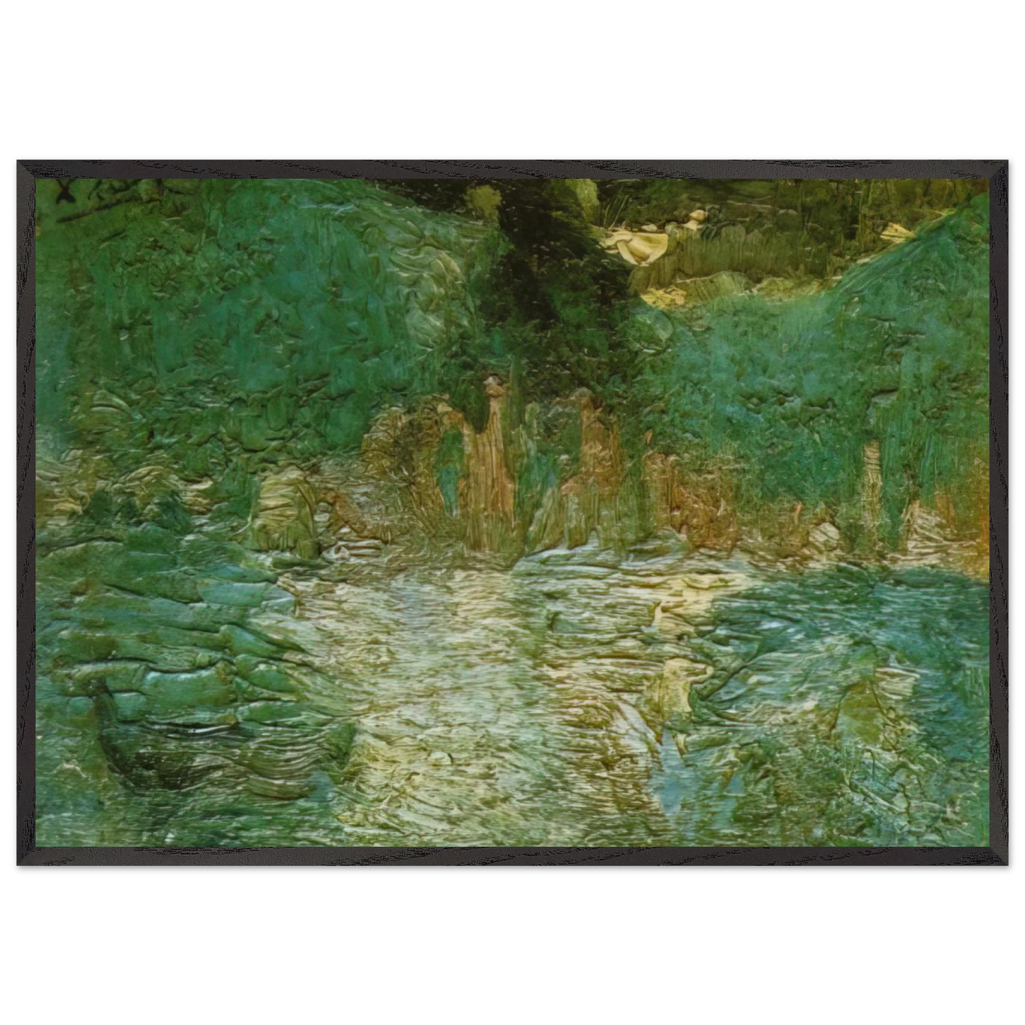 SEA VIEW 1919 - Salvador Dali 70x100 cm / 28x40 inches Framed Art Print – Black Wooden Frame