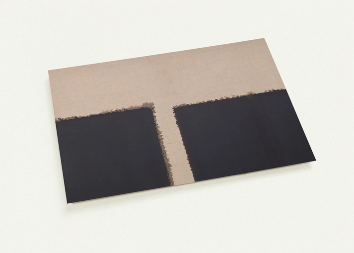 Burnt Umber Ultramarine - 2004 By Yun Hyong-keun Pack of 10 Post Cards | Yun Hyong-keun Post Cards | A6 (10.5 x 14.8 cm) - 4.1 x 5.8 inches