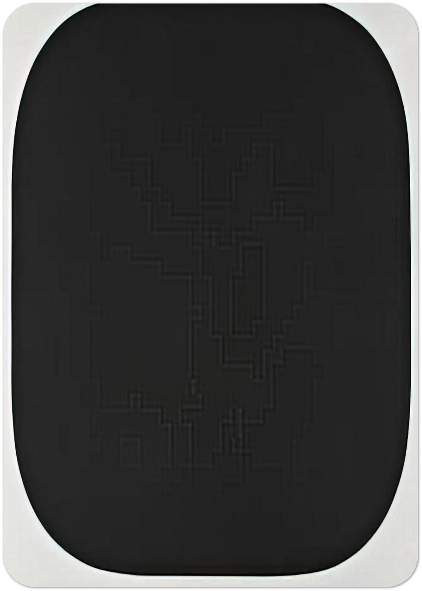 Black Variation IV, from Second Curve series By Ellsworth Kelly Pack of 10 Post Cards | Ellsworth Kelly Post Cards | A6 (10.5 x 14.8 cm) - 4.1 x 5.8 inches