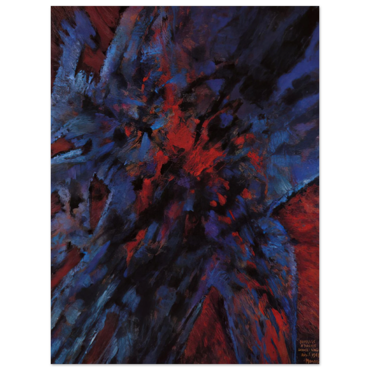 Alfred Manessier - Hommage àMartin Luther King - 1968 75x100 cm / 30x40inches Fine Art Poster