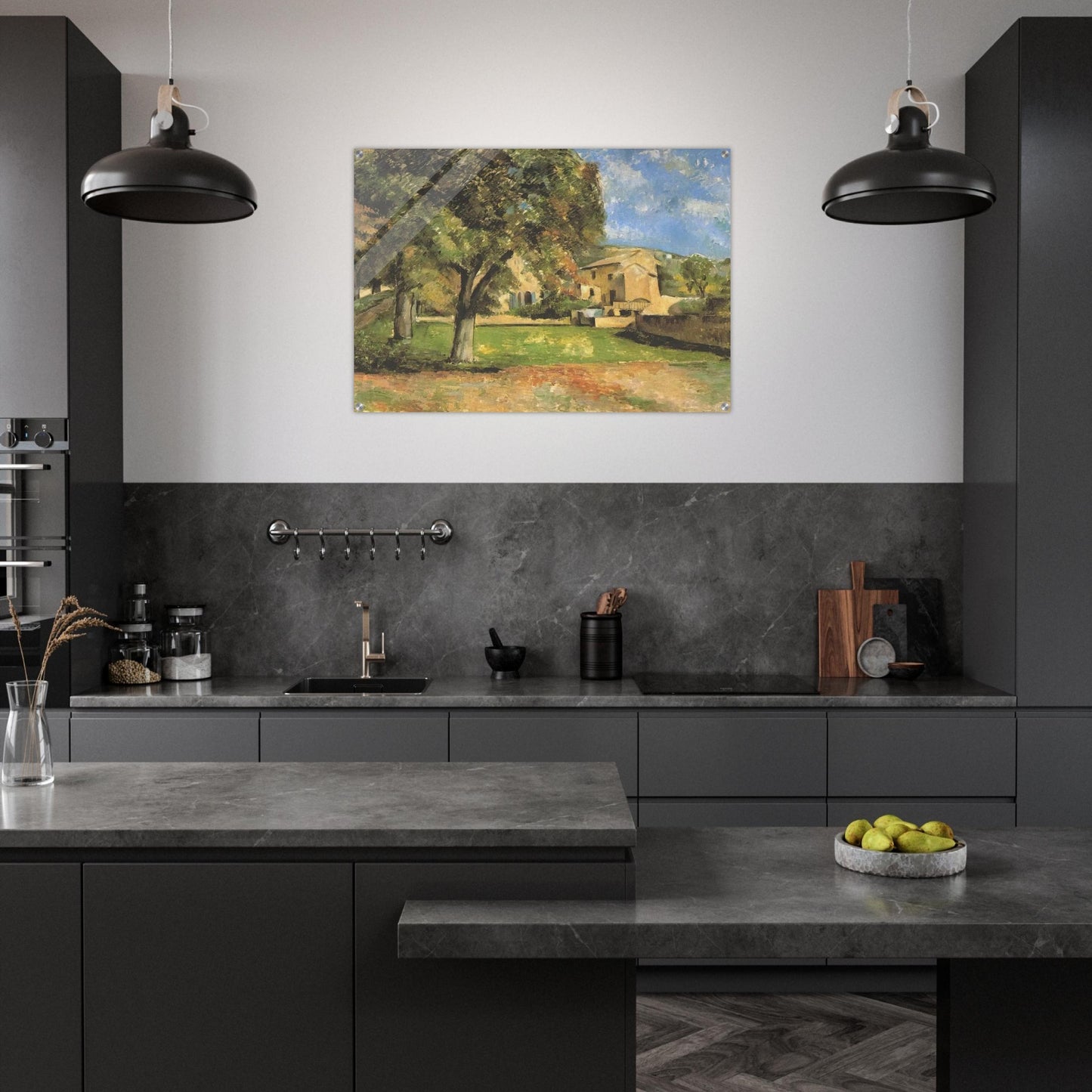 Horse-chestnut-trees in Jas de Bouffan - Paul Cézanne Acrylic Print - 70x100 cm / 28x40″ inches | Paul Cézanne Wall Art | Paul Cézanne Prints