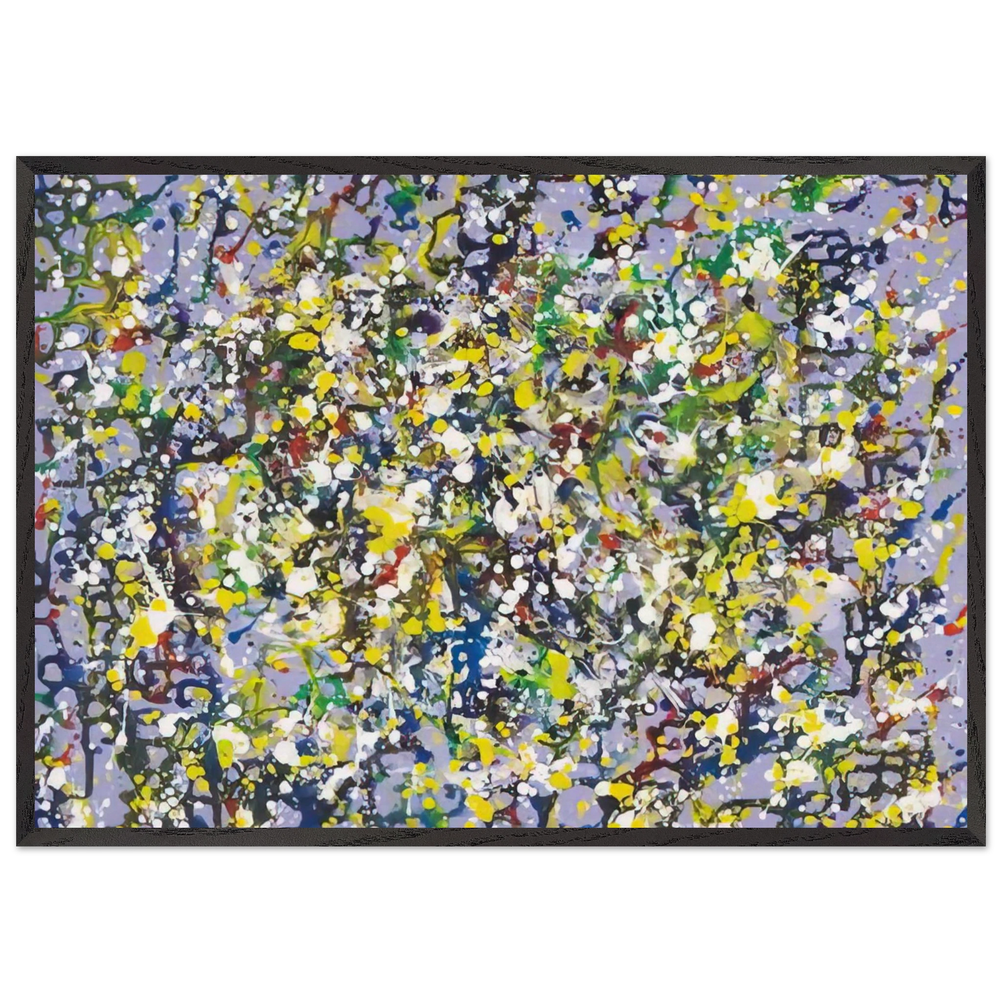 Mousse d Etoiles - Marcel Barbeau 70x100 cm / 28x40 inches Framed Art Print – Black Wooden Frame