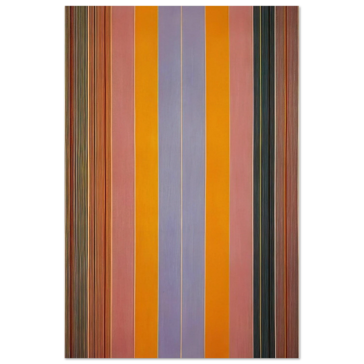 Blue Broad Jump - 1960 - Gene Davis Art Prints - 100x150 cm / 40x60″ inches | Gene Davis Poster | Gene Davis Prints