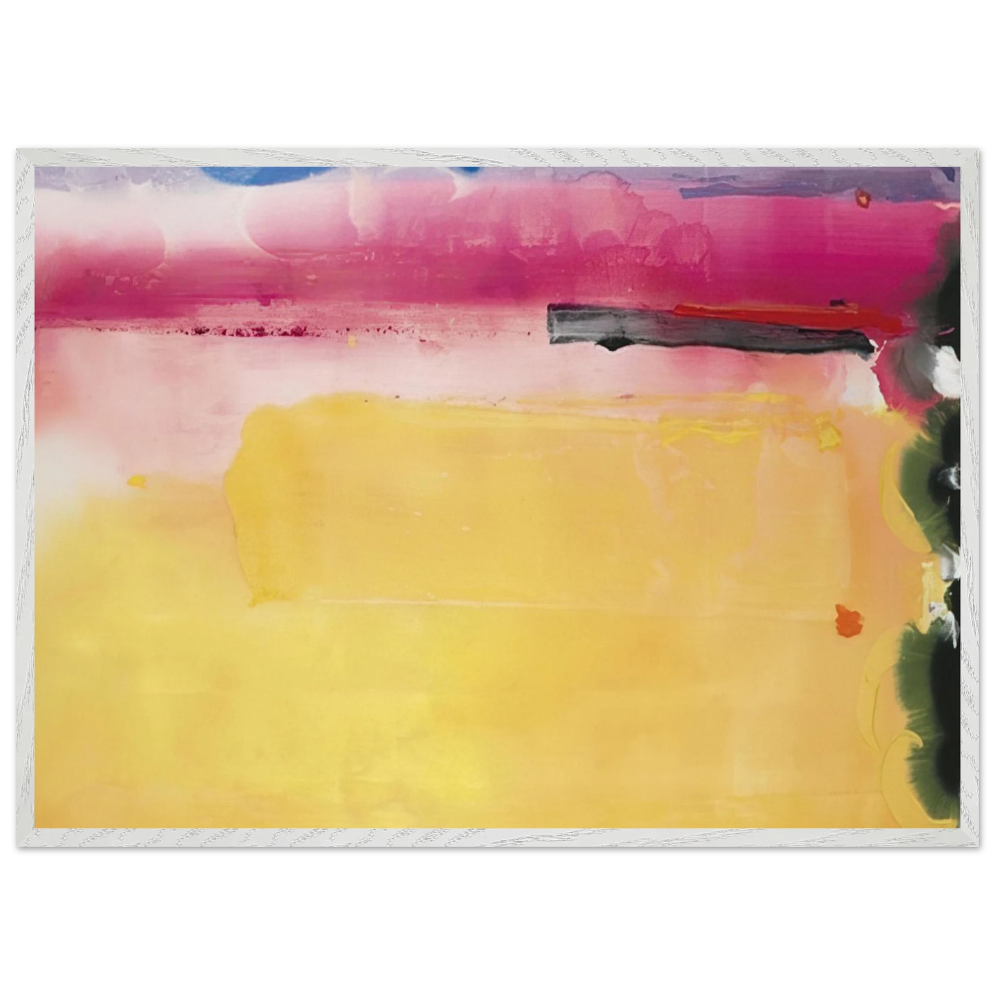 Helen Frankenthaler - Black-Eyed Susan - 1988 Wall art - A3 (29.7 x 42 cm) - Premium Wooden Framed Poster With Fine Art Paper-canvas - Wood frame