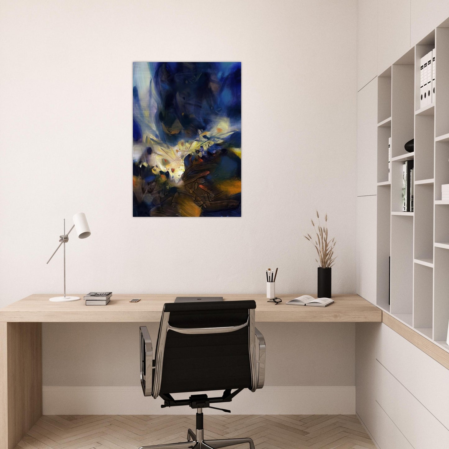 LE SOUFFLE QUI LIBERE LA MATIERE 2006 - Chu teh Chun Brushed Aluminum Print - 70x100 cm / 28x40 inches | Chu teh Chun Aluminum Print | Chu teh Chun Prints