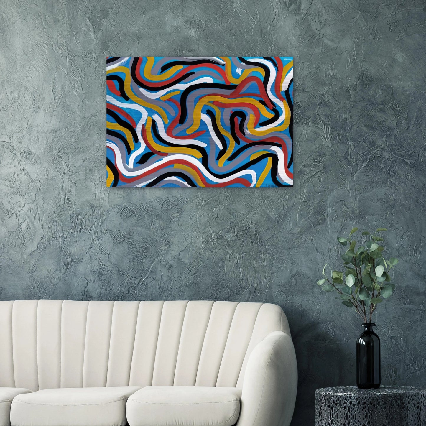 Untitled - Sol LeWitt Brushed Aluminum Print - 70x100 cm / 28x40 inches | Sol LeWitt Aluminum Print | Sol LeWitt Prints