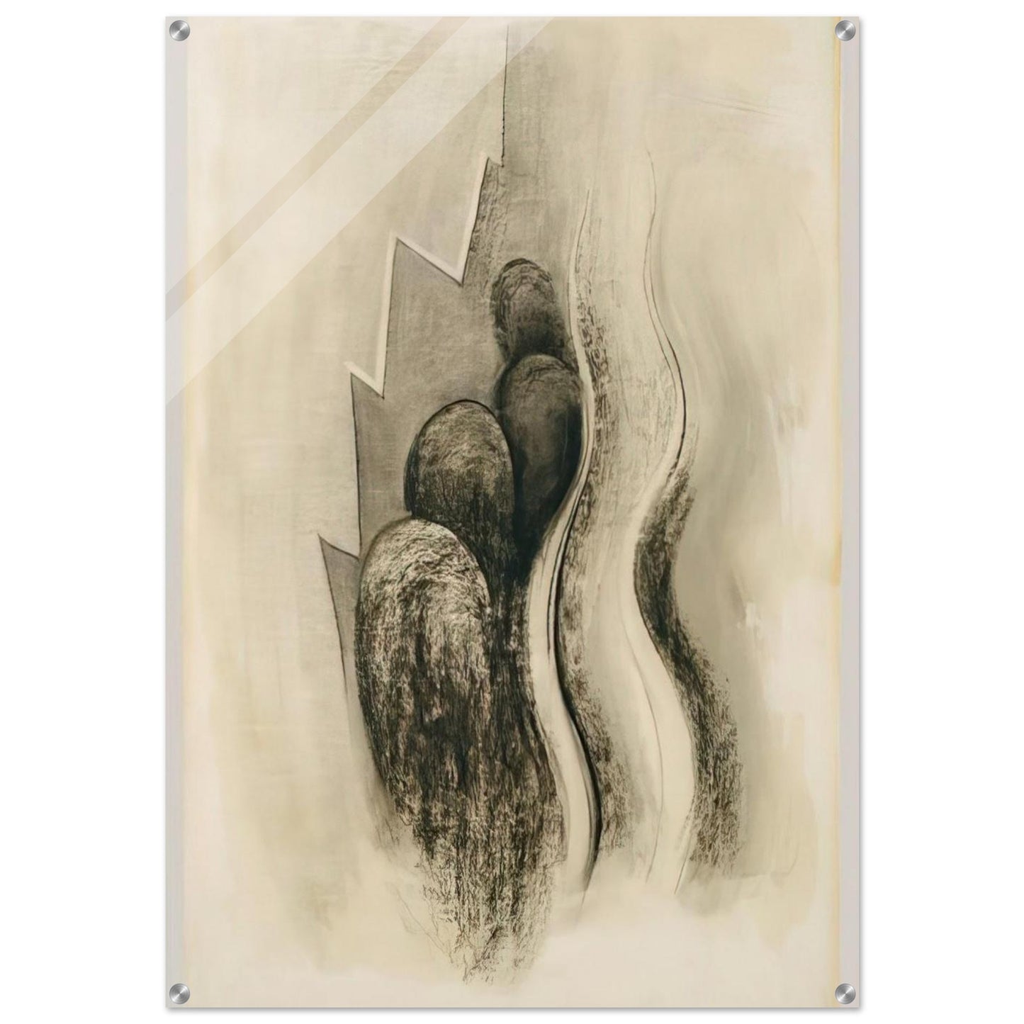 Drawing XIII - Georgia O'Keeffe Acrylic Print - 70x100 cm / 28x40″ inches | Georgia O'Keeffe Wall Art | Georgia O'Keeffe Prints