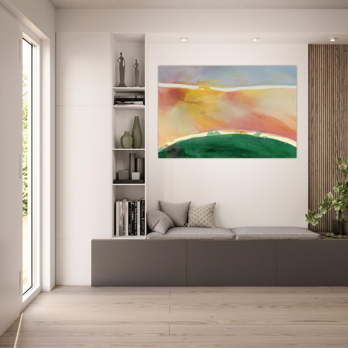 Bay Breeze - 1969 - Ronnie Landfield Art Prints - 100x150 cm / 40x60″ inches | Ronnie Landfield Poster | Ronnie Landfield Prints