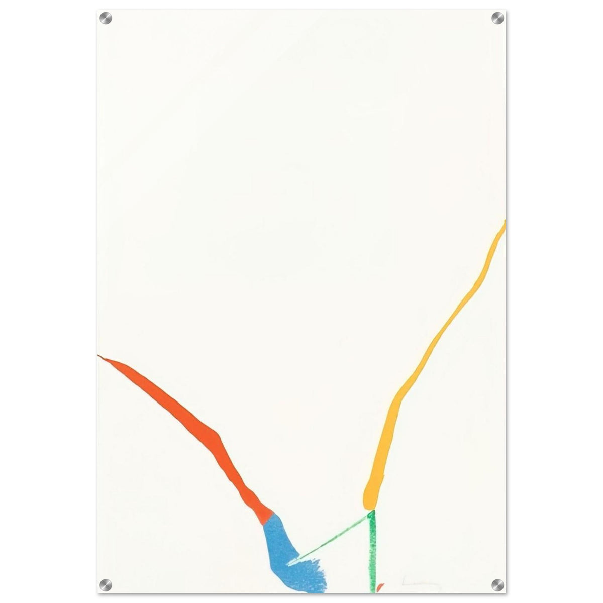 What Red Lines Can Do - 1970 - Helen Frankenthaler Acrylic Print - 70x100 cm / 28x40″ inches | Helen Frankenthaler Wall Art | Helen Frankenthaler Prints