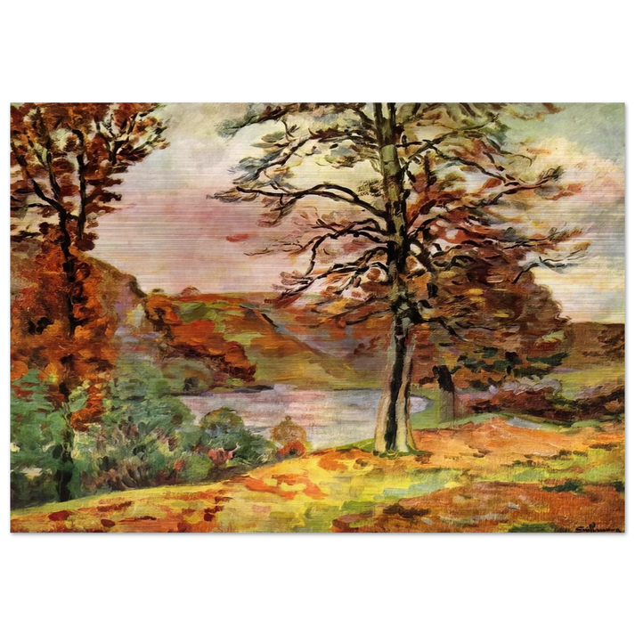 Landscape - 1870 - Armand Guillaumin Brushed Aluminum Print - 70x100 cm / 28x40 inches | Armand Guillaumin Aluminum Print | Armand Guillaumin Prints