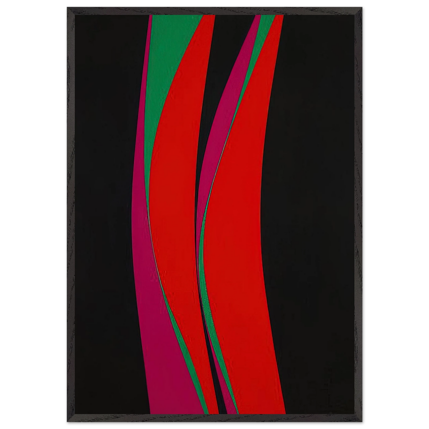 Untitled February 4 - 1967 - Lorser Feitelson 70x100 cm / 28x40 inches Framed Art Print – Black Wooden Frame